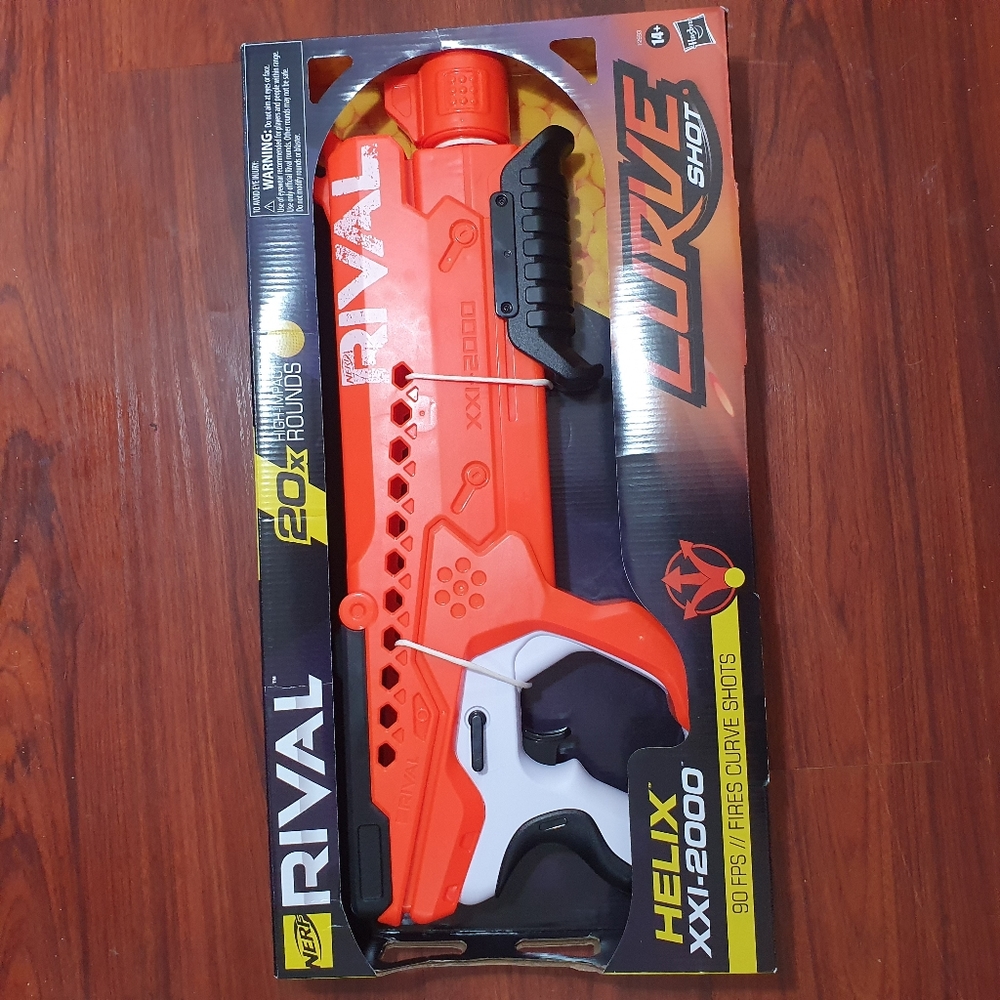 NERF Rival Curve Shot Helix XXI 2000 Easy-Load Blaster